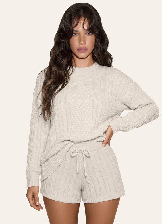 Fisherman Cable Knit Sweater