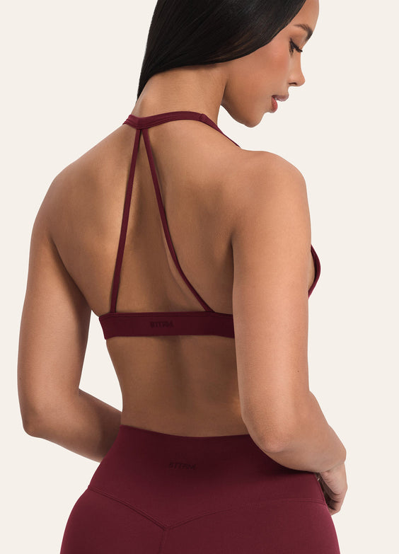 Plunge Neck Bra Top
