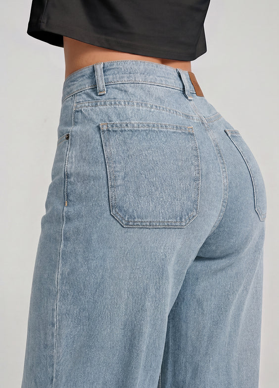High Waisted Wide Leg Jeans