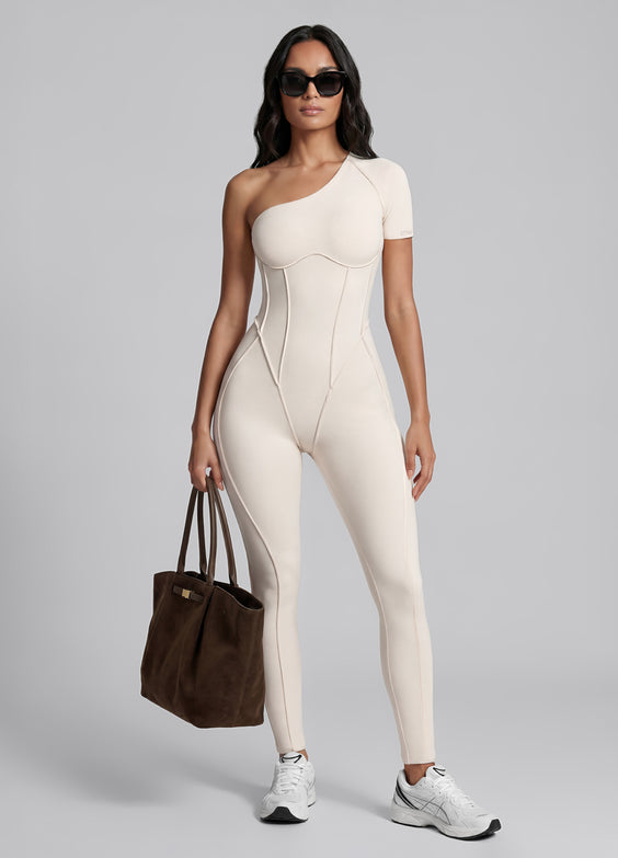 One-Shoulder Full-Length Catsuit