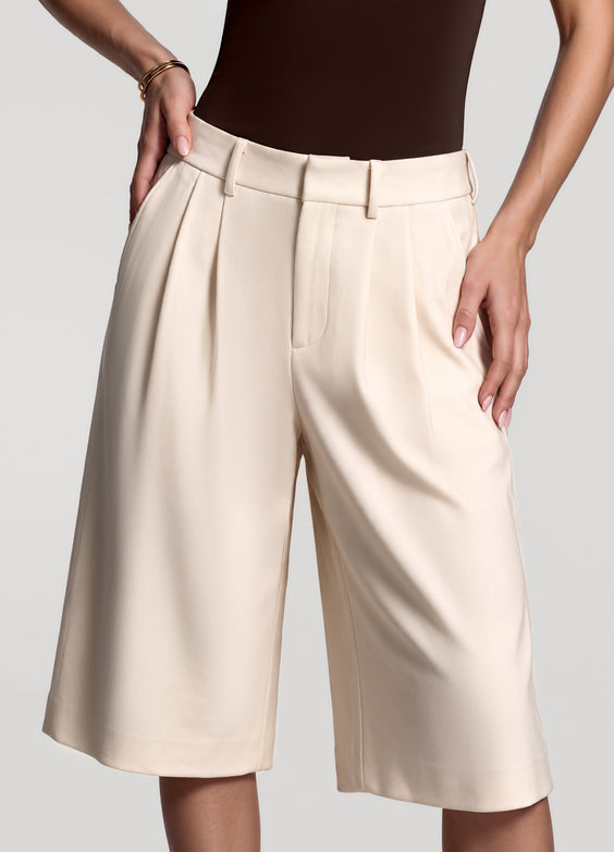 Low-Rise Bermuda Shorts