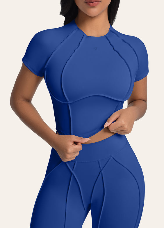 Contour Stitch Crop Top