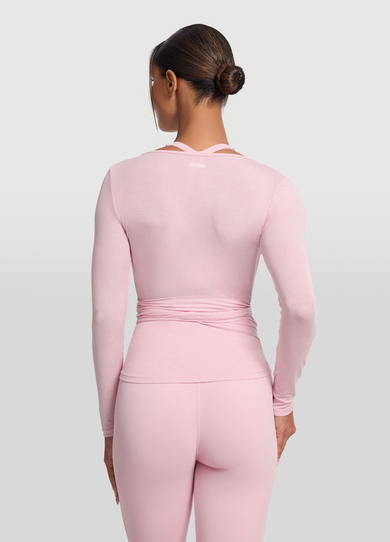 Seamless Pilates Wrap Top