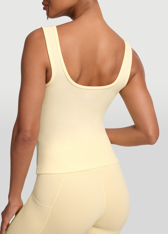 Button Front Tank Top