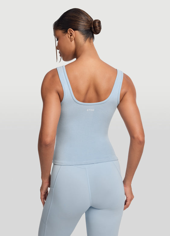 Button Front Tank Top