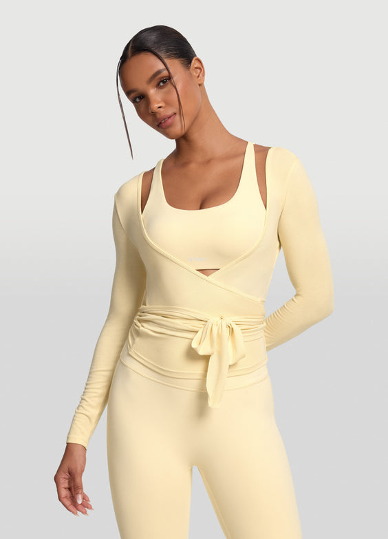 Seamless Pilates Wrap Top