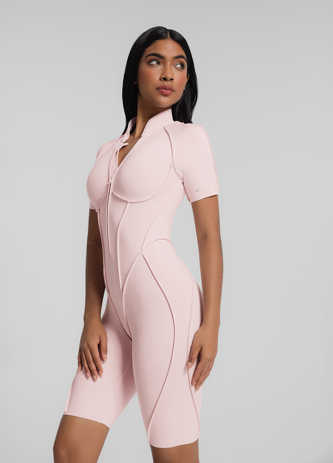 Closed-Back Shorts Catsuit (Color: Ballet Pink) | BetterMe Store