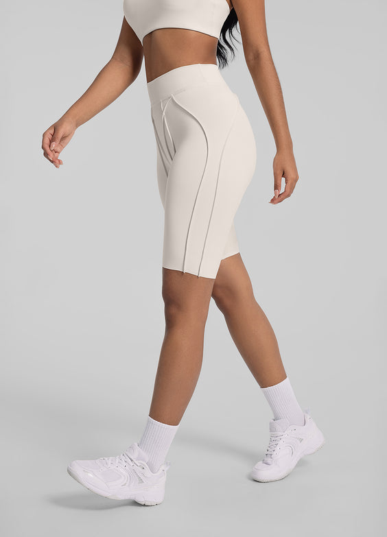 Figurformende Radler-Shorts mit Nahtdetails