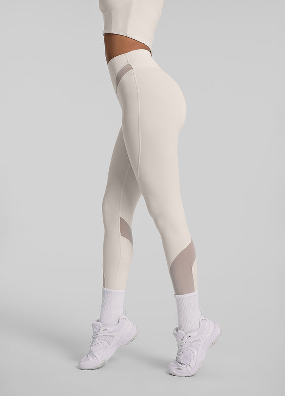 Legging en Mesh avec zip avant