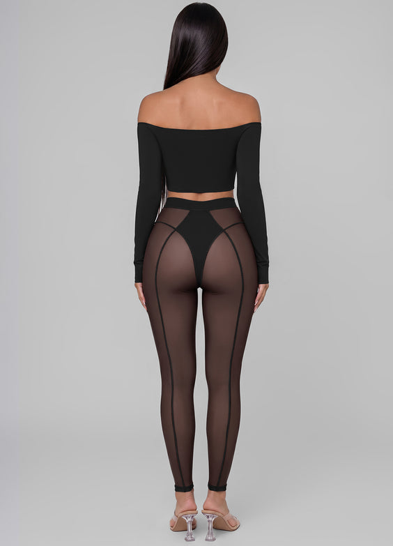 Off-the-Shoulder Long Sleeve Top
