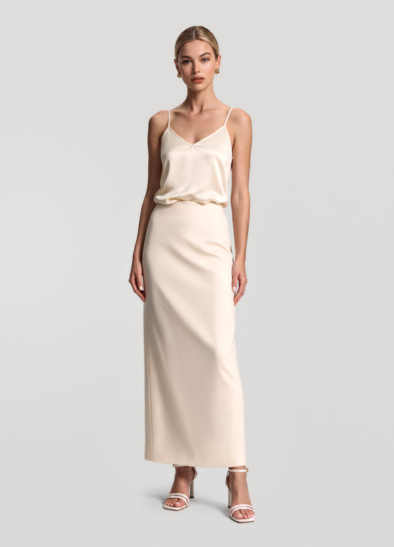Tailored Maxi Skirt
