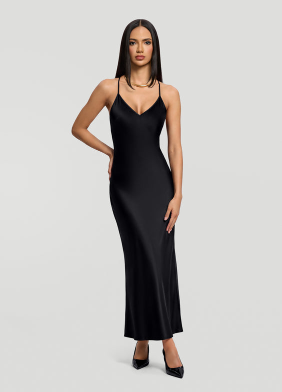 Satin Slip Maxi Dress