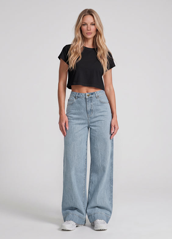 High Waisted Wide Leg Jeans