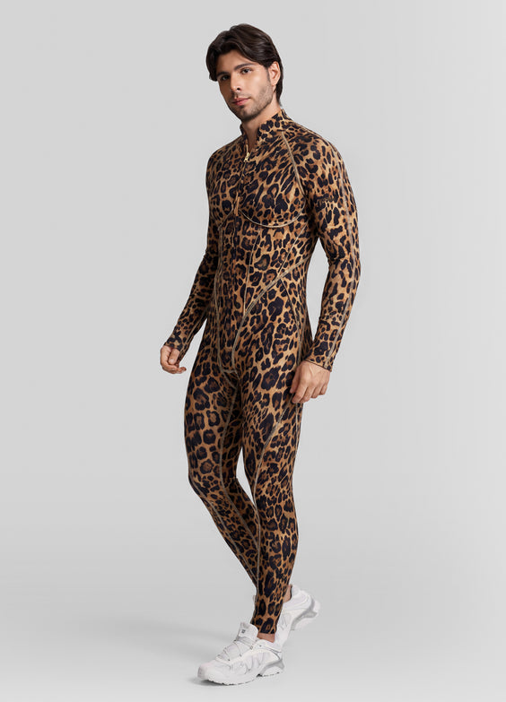 Golden Leopard Closed-Back Herosuit