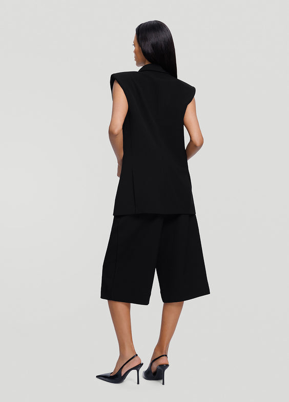 Double-Breasted Longline Vest