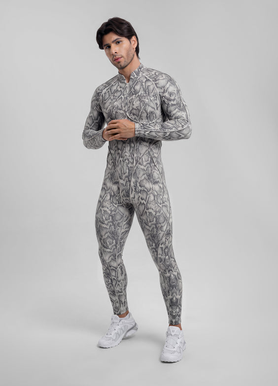 Silver Snake Closed-Back Herosuit