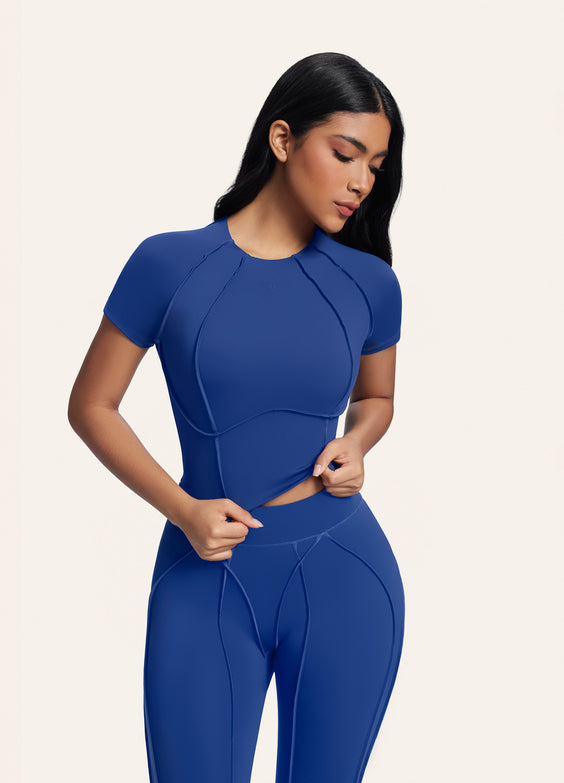 Contour Stitch Crop Top
