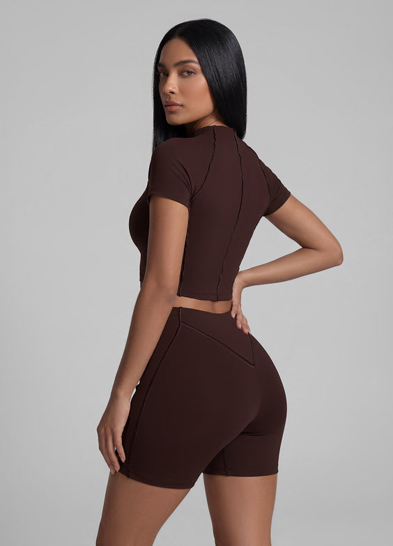 Contour Stitch Micro Shorts