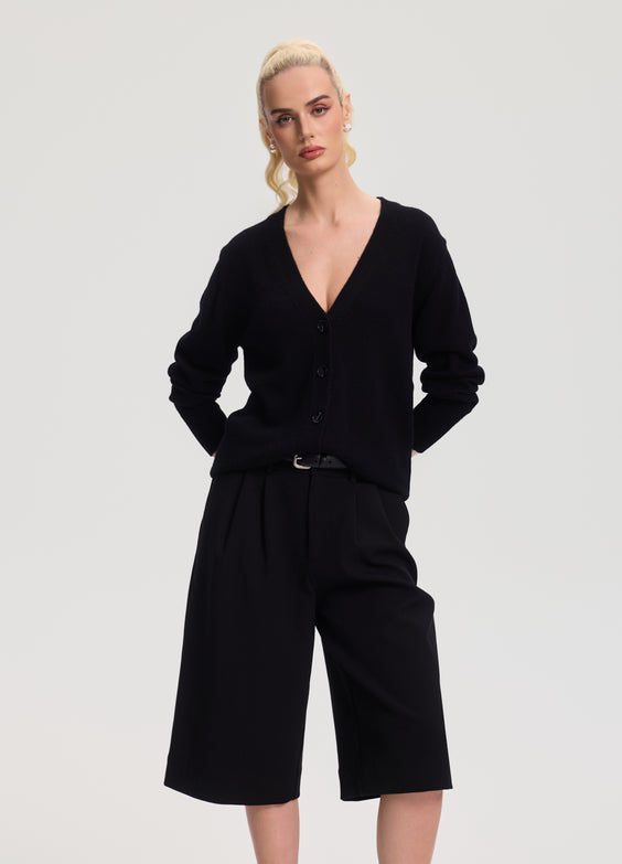 Classic Button Wool Cardigan