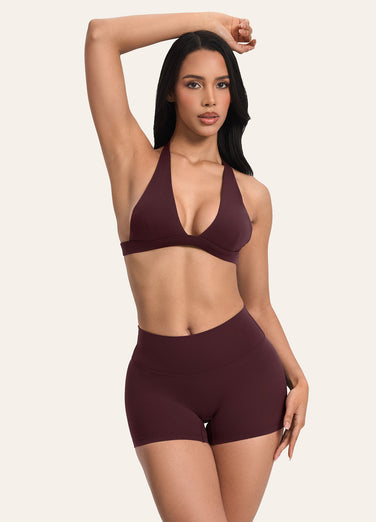 Plunge Neck Bra Top