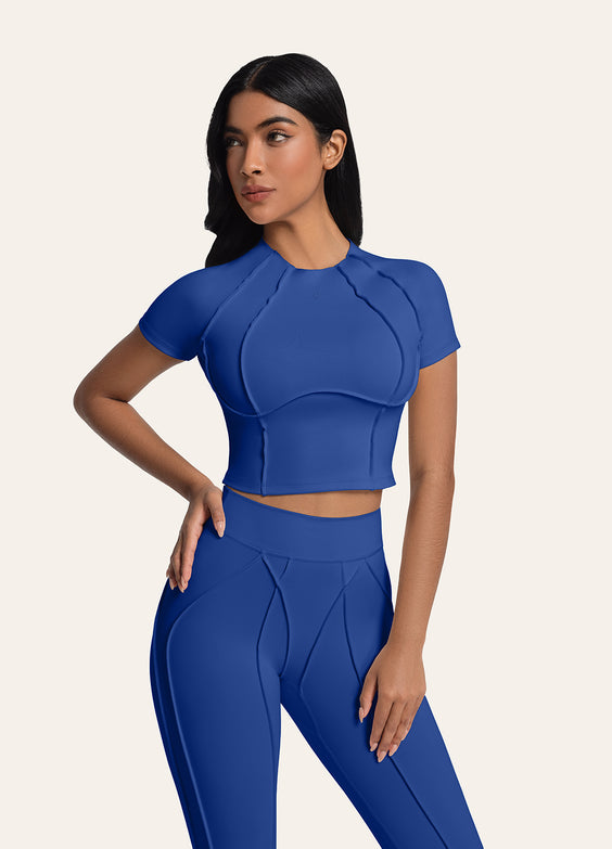 Contour Stitch Crop Top