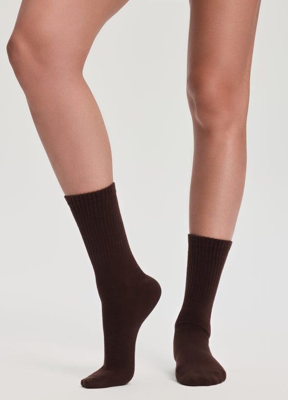 Unisex Ribbed Crew Socks 3-Pack
