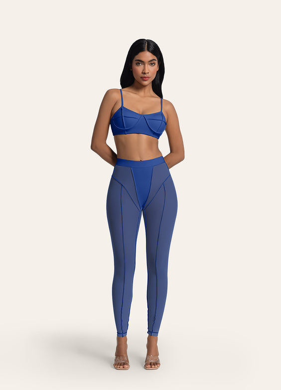Semi-Sheer High-Rise Leggings