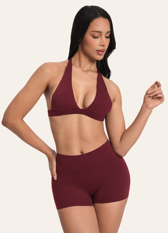 Plunge Neck Bra Top