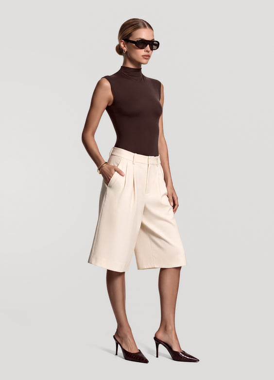 Low-Rise Bermuda Shorts