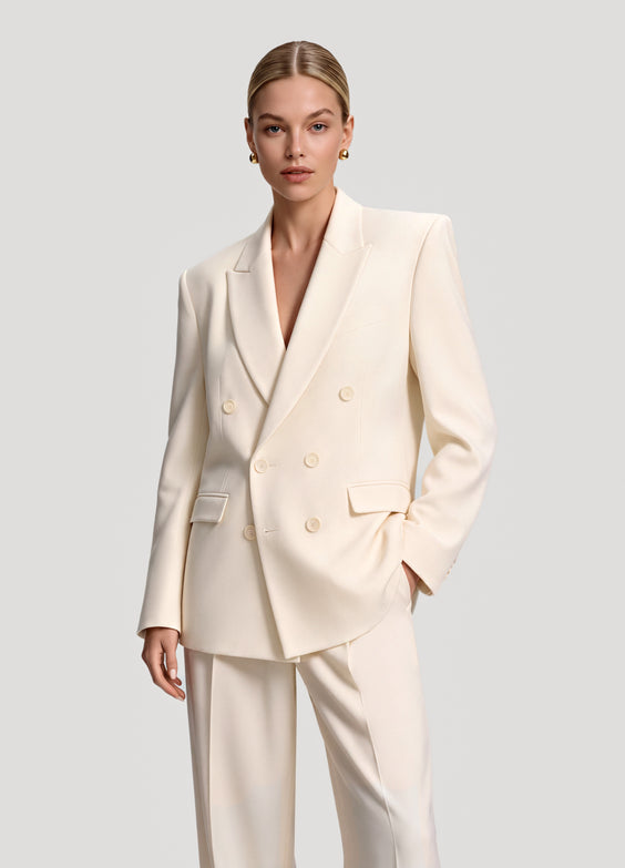 Double-Breasted Oversized Blazer