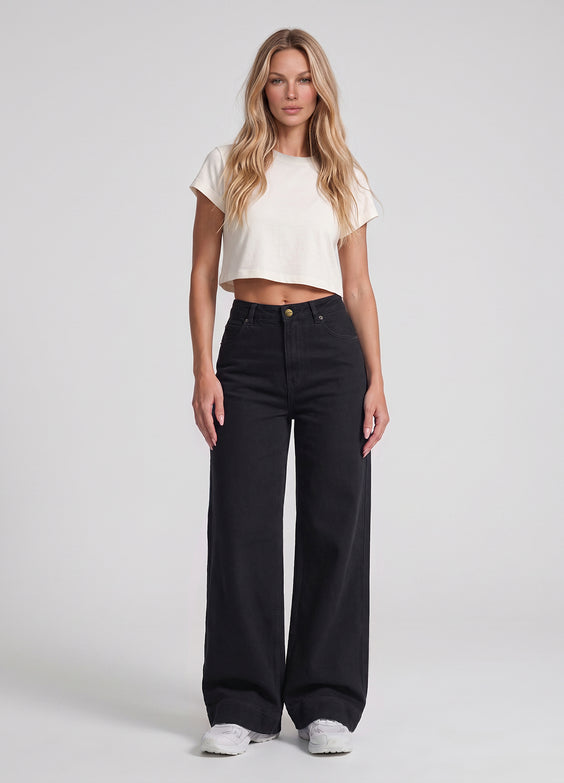 High Waisted Wide Leg Jeans