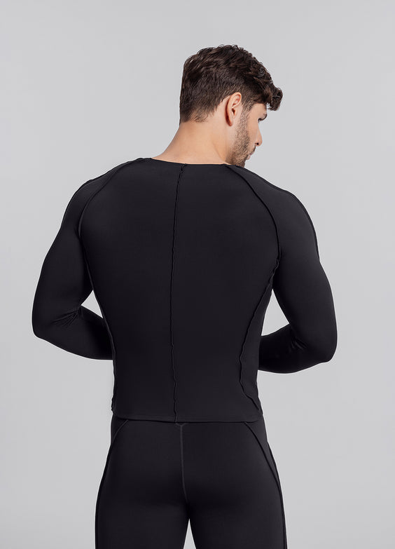 Contour Stitch Long Sleeve Top