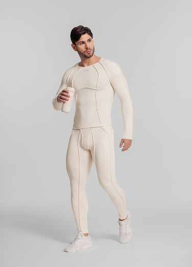 Contour Stitch Long Sleeve Top