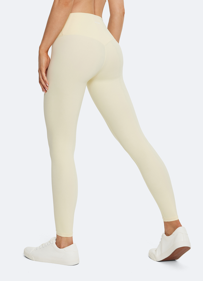 Leggings ⅞ color giallo pastello