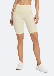 Short cycliste jaune pastel