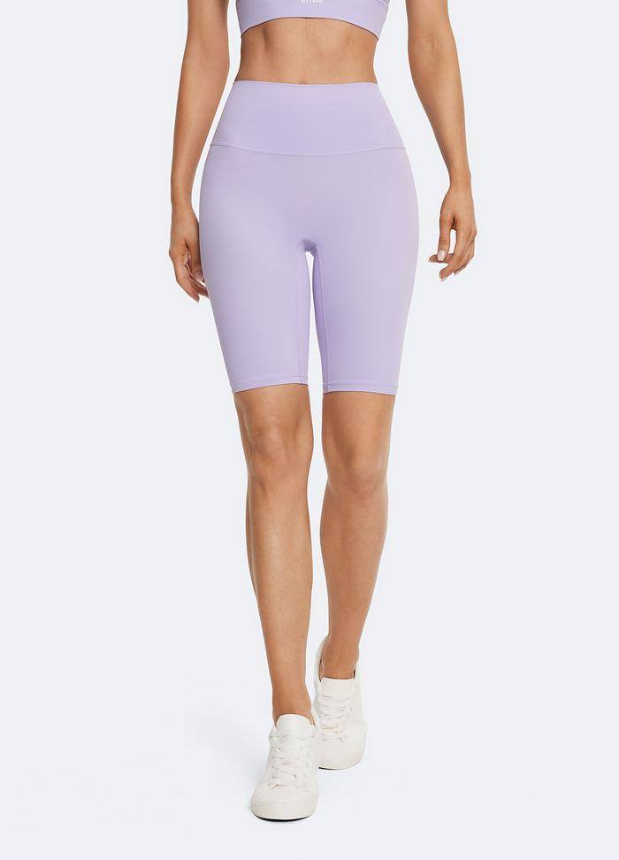 Short cycliste rose lavande