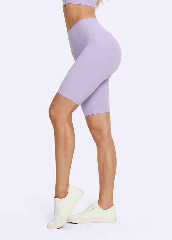 Shorts de ciclista de cintura alta