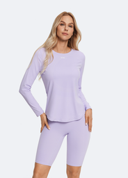 Langarmshirt, Lavendel