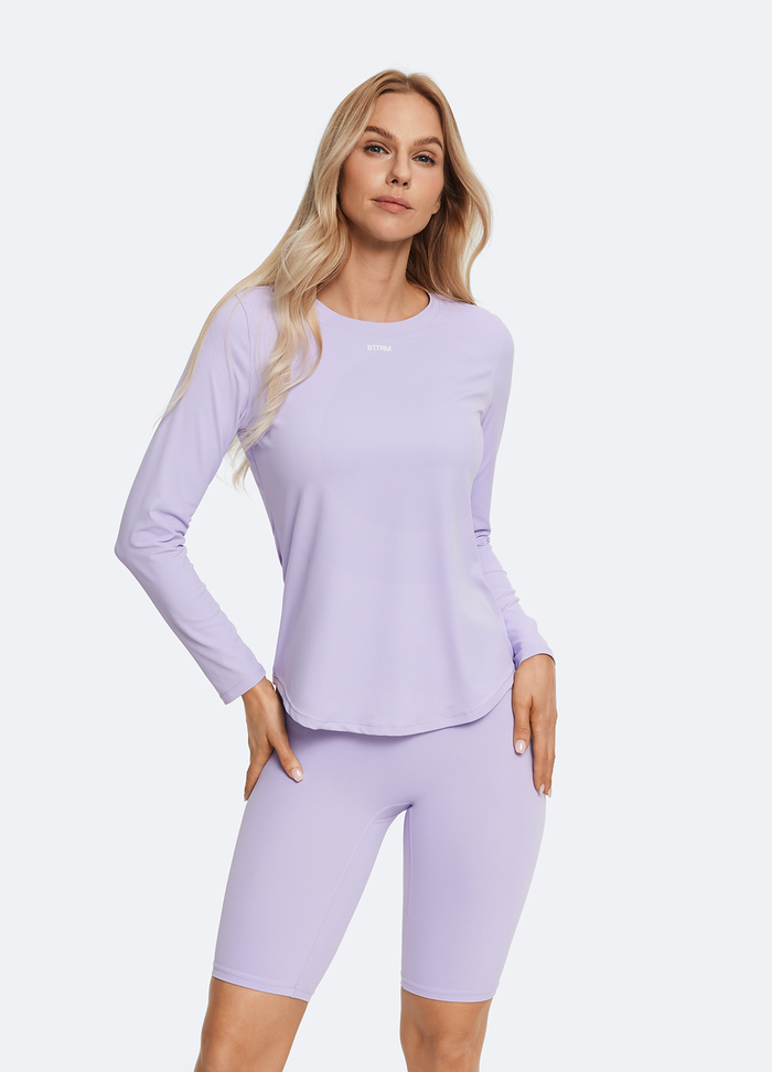 Maglia a maniche lunghe lavanda