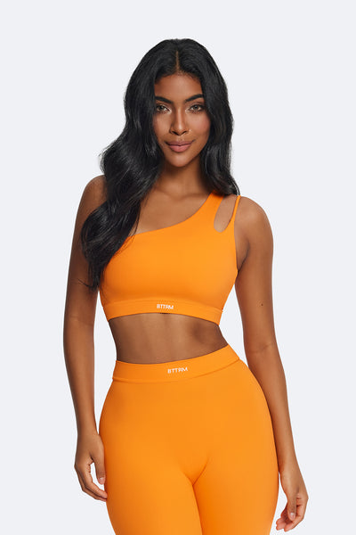 One-Shoulder Strap Top (Color: Orange) | BetterMe Store
