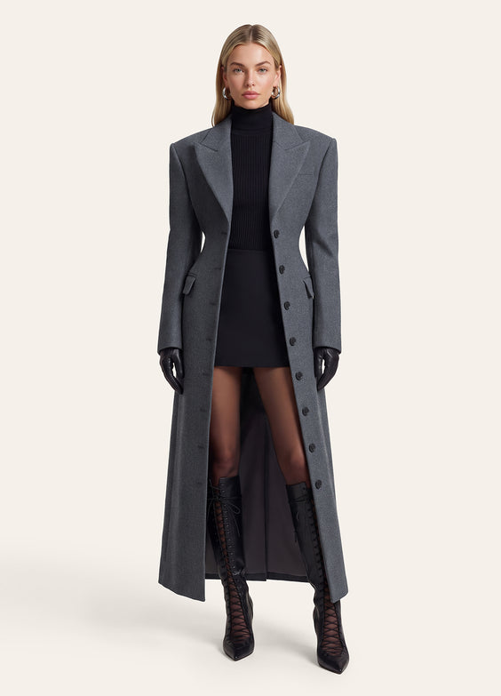 Tailored Wool Maxi Coat