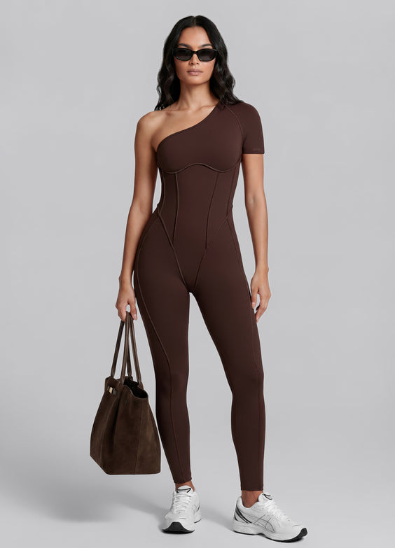 One-Shoulder Full-Length Catsuit
