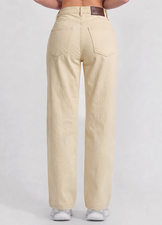 High Waisted Straight Jeans