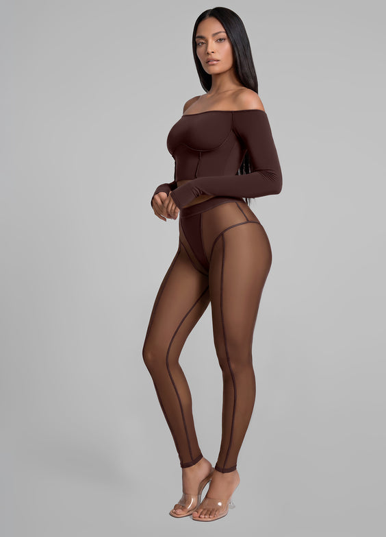Off-the-Shoulder Long Sleeve Top