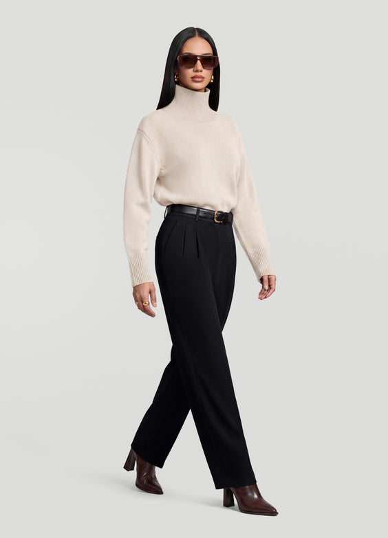 Oversized Wool Turtleneck Sweater