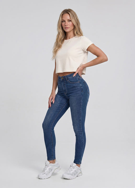 High Waisted Skinny Jeans