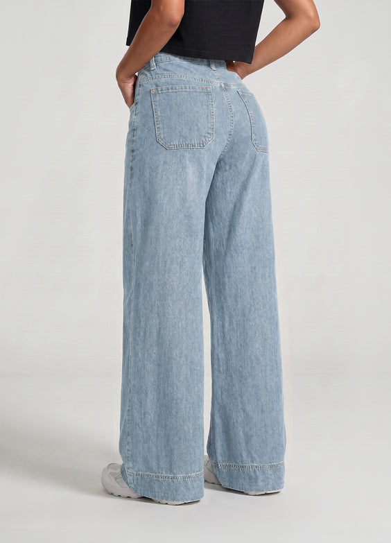 High Waisted Wide Leg Jeans