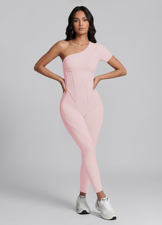 One-Shoulder Full-Length Catsuit