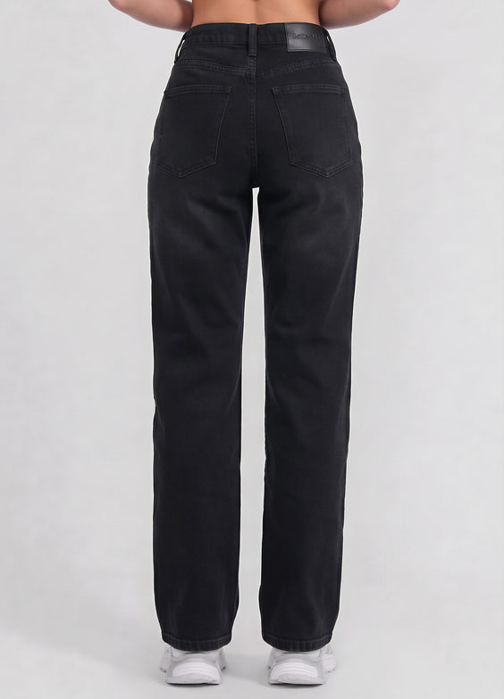 High Waisted Straight Jeans