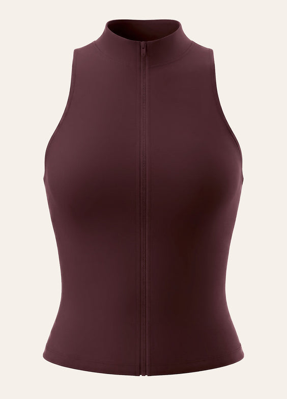 Sculpt Zip Crop Vest